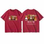 Suvemood Heavyweight Retro Meeste Inglise Kirjad 100% Puuvillane Prinditud &Uuml;markaelus Kvaliteetne Casual Fitness Street T-s&auml;rk S beež