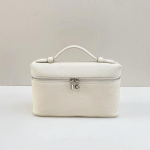 LP19 Nahast Naiste Kott Mitmek&uuml;lgne Temperament L&otilde;unakoti Kott Gigi Sama Stiil &Uuml;he &Otilde;la Crossbody K&auml;ekott Lit&scaron;i Muster Meigikott 19x6x11.5cm valge