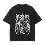 T-s&auml;rgid Meeste R&otilde;ivad BMTH Bring Me The Horizons Brutal Naljakas Logo T-s&auml;rk Suvine Vanaaegne T-s&auml;rk Topid Puuvill Trendikas Graafiline M
