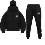 Jujutsu Kaisen Anime Kapuutsiga dressipluuside komplekt Integreeritud kahekihiline soe tuulekindel lukuga kapuutsiga dressipluus Y2k Vintage pusa Streetwear S black