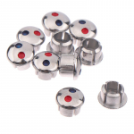 10 tk kraani k&auml;epide K&uuml;lma vee m&auml;rk Punane Sinine Silt Kaunistuskate K&ouml;&ouml;k Vannituba Mikserkraan M&auml;rkige segisti k&auml;epidemed