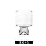 Kristallklaasist k&auml;epidemega tass Kolmem&otilde;&otilde;tmeline maalitud punase ja valge veini joogitops Creative Snow Mountain Tulbi kohviklaas 201-300ml puhas