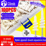 Kipsplaadi nailonist spiraalankru ja t&uuml;&uuml;blite komplekt kruvidega