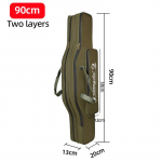 Kalastustarvete kott Uus mitme sektsiooniga surfip&uuml;&uuml;gi &otilde;ngeridva kandekott Veekindel kalastus seljakott Kalastustarbed ja varustus Twolayer 90cm