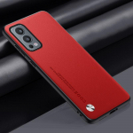 Luksuslik PU-nahast &uuml;mbris OnePlus Nord 2 5G tagakaas, matt silikoonist t&auml;iskaitsega telefoni&uuml;mbris One Plus Nord 2 Nord2 jaoks For OnePlus Nord 2 punane