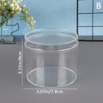 1 tk akr&uuml;&uuml;list kommikarp, l&auml;bipaistev plastikust &uuml;mmargune koogikarp magustoidukarp &scaron;okolaadist pulmapeo soodustuste pakendamiseks hoiukonteinerid