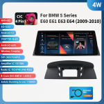 Ossuret BMW 5. seeriale E60 E61 E63 E64(2005-2008)CCC nutikate autos&uuml;steemidega, mis toetavad juhtmevaba Carplayd, Android Autot, intelligentne DVR RDS BT WIFI GPS 4G 4W 4G 32G