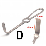 1 pc or 3 pcs Dental Retractor Cheek Tissue Surgery Retractor Kocher-Langenbeck Retractor Surgical Instruments Stainless Steel 1 piece D
