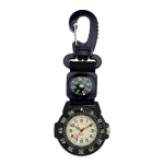 Spordiv&ouml;&ouml; klambriga kell, helendav kvartsist digitaalne taskukell, karabiiniga seljakotikell, matkaspordi kell Black must