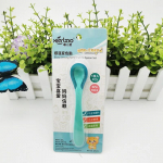 Silikoonist v&auml;rvitemperatuuri andur Beebi pehme toitmislusikas V&auml;ikelapse lauan&otilde;ud BPA-vabad imikute tarvikud toitmisriistad kollane