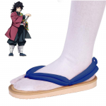 Anime Demon Slayer Cosplay Kingad Kimetsu No Yaiba Kamado Tanjirou Puukingad Sandaalid Kamado Nezuko Geta Kochou Shinobu pl&auml;tud 44-45