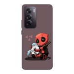 Coque de t&eacute;l&eacute;phone - Maniacase - Oppo Reno 12 5G - B&eacute;b&eacute; Deadpool avec Licorne - Silicone - Souple
