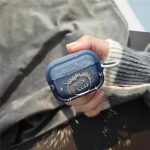 Trendikas Travis Scott L&auml;bipaistev Kaitse Bluetooth K&otilde;rvaklappide &Uuml;mbrised Apple Airpods 4 1 2 Pro 3 Pro2 jaoks P&otilde;rutuskindel K&otilde;rvaklappide Kate AirPods Pro 2 sinine