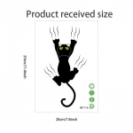 Creative Realistic Cute Cat Vision 3D WC kleebis L&otilde;bus Loomade Vannitoa WC kaane Decor Isekleepuv PVC Veekindel maal