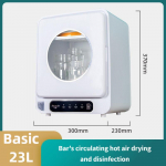 23L Suure mahutavusega majapidamises kasutatav elektriline pudelikuivati UV 2-in-1 sterilisaator ja kuivati beebipudelitele ja tarvikutele 23L Hot air disinfection