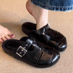 Kevadised Prantsuse Klipid Laiskuri &Uuml;hejalgsed Kingad Vabaaja Poolpapud Naiste Kingad On Moekad 35 must