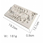 K&auml;sitsi valmistatud seebivorm 3D pikkade lehtede kujuga silikoonvorm fondant &scaron;okolaadi k&uuml;psised DIY k&ouml;&ouml;k k&uuml;psetamine koogi kaunistamise t&ouml;&ouml;riist A