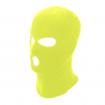 Meeste talvine soe akr&uuml;&uuml;lkootud balaklava: Kolme auguga m&uuml;ts ja n&auml;omask kalastamiseks ja jalgrattas&otilde;iduks One Size fluorestseeruv kollane v&auml;rv