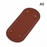 22 * 10 cm pikkune p&otilde;hi silmkoelise koti jaoks, nahast kotip&otilde;hja jaoks, k&auml;sitsi valmistatud aukudega p&otilde;hi pruun