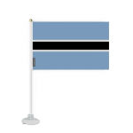 Drapeau &ndash; Botswana &ndash; Mini Drapeau Ventouse &ndash; 14 x 21 cm &ndash; pol&uuml;ester &ndash; Impression Recto/Verso