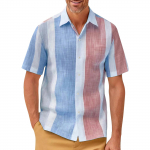 Meeste vintage n&ouml;&ouml;pidega keeglis&auml;rgid l&uuml;hikeste varrukatega suvine rannas&auml;rk L