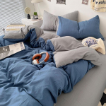 &Uuml;hev&auml;rviline puuvillane 4-osaline komplekt Klass A emade ja imikute jaoks Paljalt magamiseks lehmad, tekikotid Pestaud puuvillane voodipesu 3-osaline komplekt 1.5*2msingle quilt