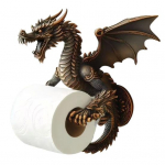 Draak K&auml;terulli Dispenser Dekoratiivne Tualettpaberi Hoidja Seinale Paigaldatav Paberihoidja Vannituppa Ja K&ouml;&ouml;ki Draakoni Armastajale Kingitus pruun