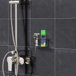 & Cream Holder Double Stand for Wall Multifunctional Easy to Install Bathroom Kitchen Organizer