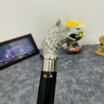 Antiikstiilis Viktoriaanlik Vanaaegne Disainer Messingist K&auml;epidemega Kepp Puidust Jalutuskepp M aero