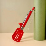 Toidutangid roostevabast terasest k&ouml;&ouml;gitangid silikoonist nailonist libisemiskindla k&uuml;psetusklambriga BBQ salatit&ouml;&ouml;riistad grill-k&ouml;&ouml;gitarvikud