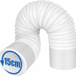 Heitgaasivoolik 150mm, 2m Valge PVC voolik Konditsioneeri / Heitgaasivooliku / K&ouml;&ouml;gikubu jaoks valge