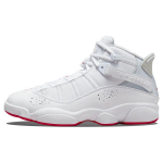 Air Jordan 6 Rings Valge Mystic Hibiscus Meeste Tossud Puhta Platinum 322992-116 44.5