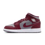 Air Jordan 1 Mid GS Cherrywood Red Laste tossud Tsemendihall Valge DQ8423-615 36