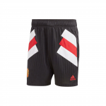 Adidas SS23 Ikoonid Retro Manchester United Jalgpall Vabaaeg Keskmise v&ouml;&ouml;kohaga L&uuml;hikesed p&uuml;ksid Meeste Alusp&uuml;ksid Must HT2001 M