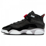 Air Jordan 6 Rings GS Must Metallik H&otilde;be Laste Tossud Valge Tulepunane FZ4186-010 37.5