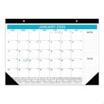 Desk Calendar Month Hanging Planner 18 Housewarming Gift to Do List Classroom black
