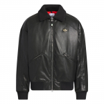 Adidas Originals Maakonna Aasta Piiratud Lny Kunstnahast Retro Soe Spordijakk Meeste Jakk Must Helepunane JL8372 S