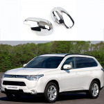 Kroomitud tahavaatepeegli kate 2013-2020 Mitsubishi Outlanderile Silver Pair