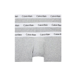 Calvin Klein Logo madala v&ouml;&ouml;kohaga bokserid 3-pakk Meeste aluspesu Hall U2664GKS0 XS white
