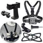 Gopro Chest Mount Harness For Hero 12 11 10 9 8 7, Xiaomi Yi 4k, Insta360 - Adjustable Strap For Sports & Outdoor Activities must