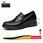 Meeste elegantsed kingad, suurendavad 8 cm, naturaalne nahk, hingavad, n&auml;htamatud k&otilde;rgust lisavad kingad, &auml;rikasutuslikud, pehme tallaga, meestep&auml;rased Derby kingad 37