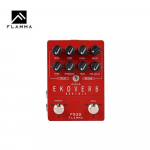 Flamma FS22 &Ouml;koverb Stereo Viivitus Reverb Efektide Pedaal punane