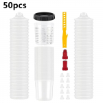 Disposable Spray Cup Adapter, No-Wash Paint Mixing Pot for Pneumatic s One Size