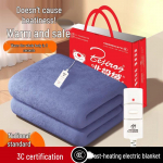 Arktiline Samet Elektripadi: &Uuml;he/kahekordne juhtimine, &Uuml;hiselamu/Kodu kasutamine, Temperatuurikontrolliga madrats soojuse tagamiseks. 3-Level 1.5x0.7m Single Single Control with Bag sinine/hall v&auml;rv