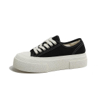 Vabaaja mitmek&uuml;lgsed &uuml;marate ninadega paksude tallaga l&otilde;uendkingad 2024 Uus mood Hingavad kulumiskindlad suvised naiste v&auml;ikesed valged kingad 40 must