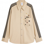 Adidas Originals X Song For The Mute Adi006 Triibuline Tikitud Logo Terav Krae &Uuml;he Rinnaga L&otilde;tv Pikkade Varrukatega Jakk Unisex Jakk KC3141 XL