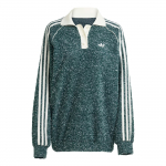Adidas Originals FW25 Boucle L&otilde;tv l&otilde;ige Triibuline pikkade varrukatega polo s&auml;rk Naiste topid KS7790 2XS