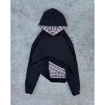 RogueWave Hip-hop Streetwear V&otilde;lts kahet&uuml;kiline ruuduline kampsun kapuutsiga dressipluusjakk Ameerika retro mood K&otilde;ikjale sobiv uus unisex jakk Emo L gray
