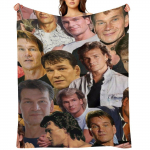 patrick swayze fotokollaaž Viskatav tekk Rannakate Armas Talvine voodi Ruudulised tekid 30x40in