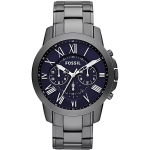 Fossil meeste kvartsist roostevabast terasest kolme osutiga k&auml;ekell Roostevabast terasest korpus/Klaaspeegel FS4831 hall